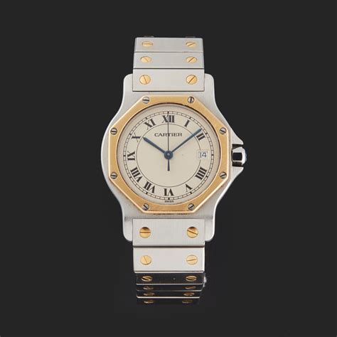 cartier santos gold ladies|cartier santos pre owned.